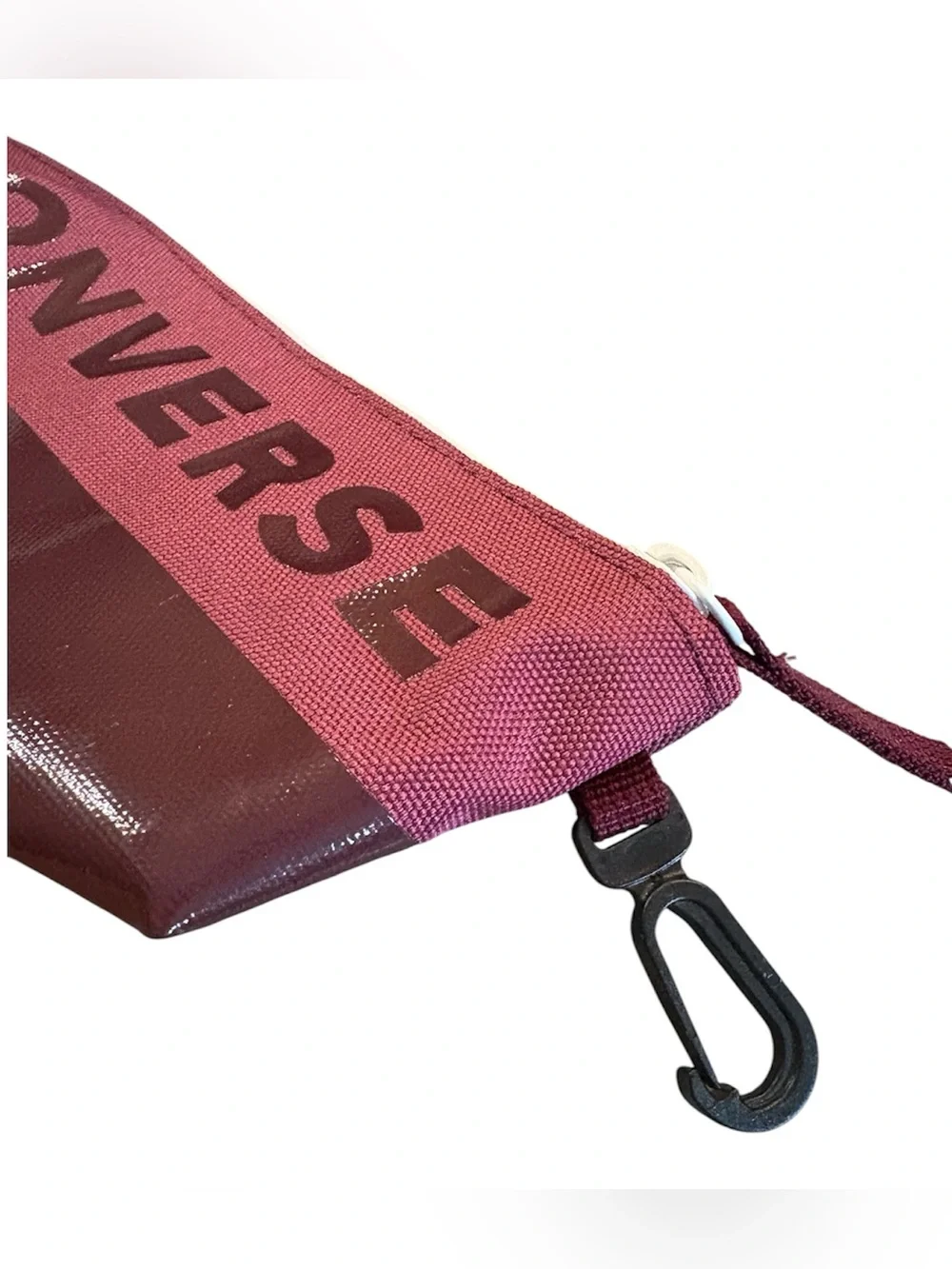 CONVERSE SPEED SUPPLY CASE PENCIL POUCH MAKE UP BAG (Maroon) NWOT